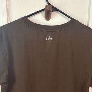 ALO Yoga Men's Chocolate Brown Tee